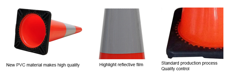 Heavy Duty Traffic Cones, 450mm PVC Traffic Cones, Traffic Cones With High Intense Collars