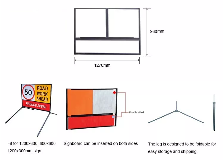 Multi Message Sign Frame, Roadside Sign Frames