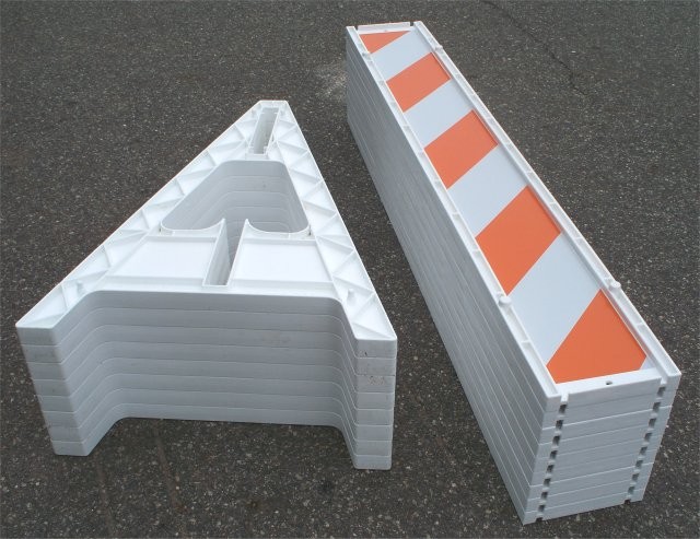 A Frame Plastic Barricade