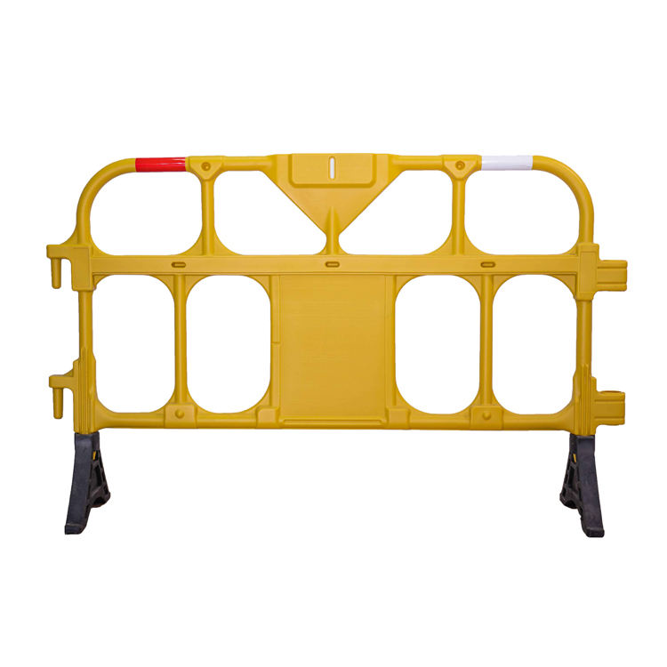High Visibility Yellow Color Plastic Mobile Fencing Barrier