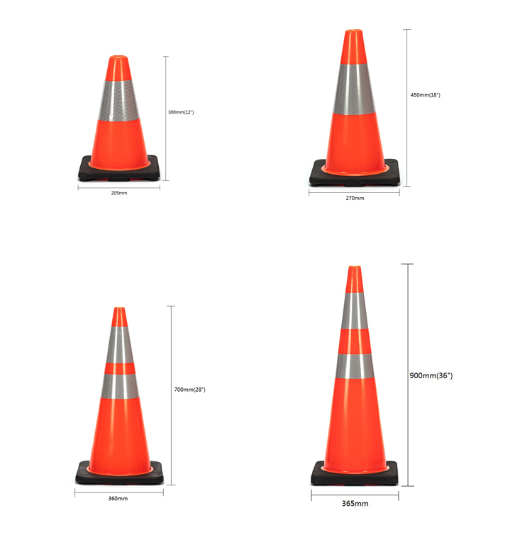 Flexible Traffic Cone, 900mm PVC Cones