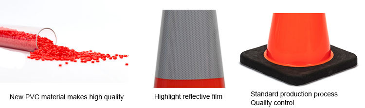 Flexible Traffic Cone, 900mm PVC Cones