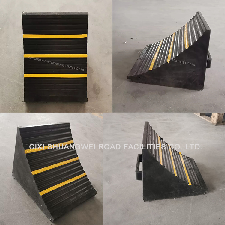 Rubber Wheel Chock Block With Handle