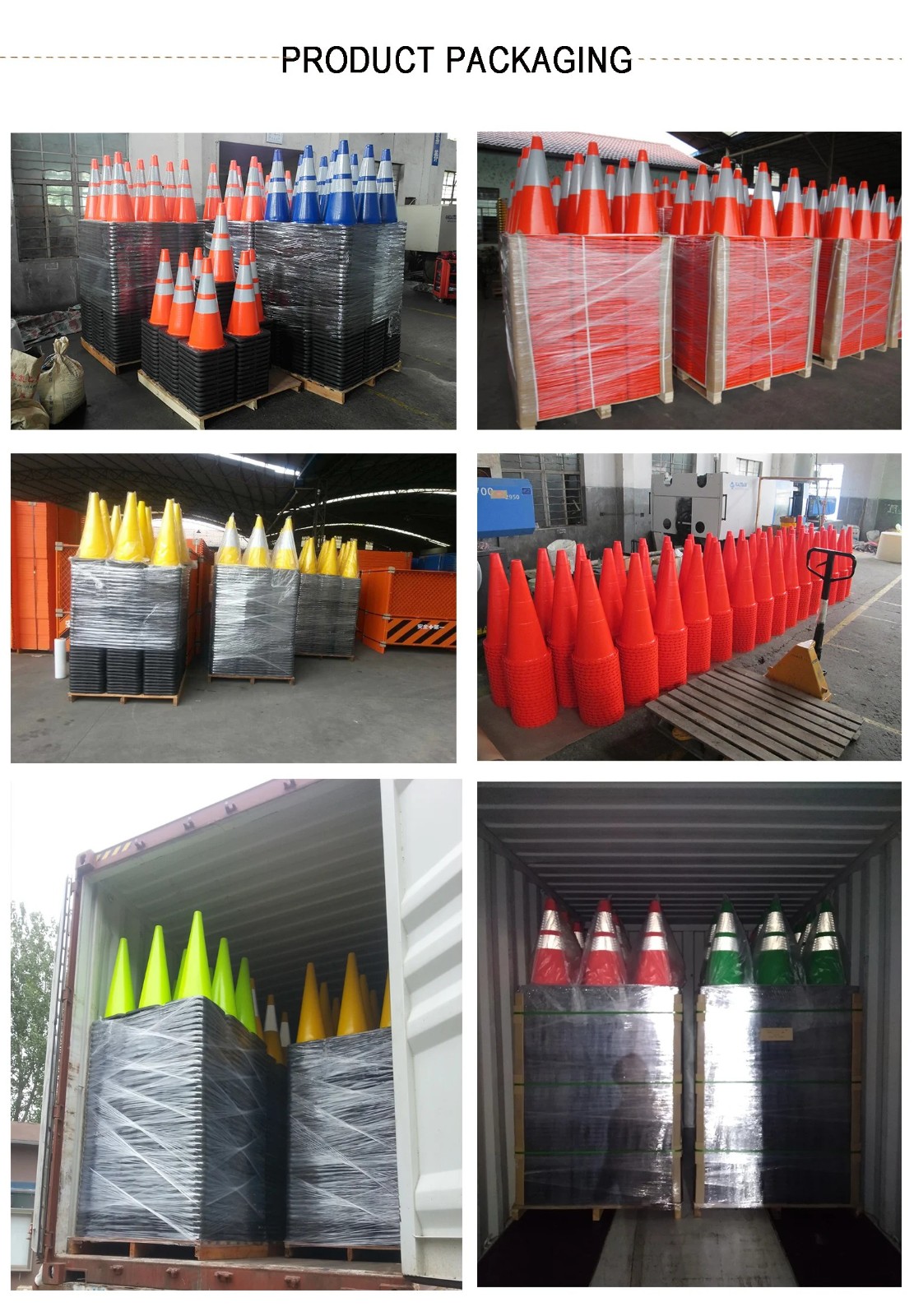 Black Base PVC Traffic Cone