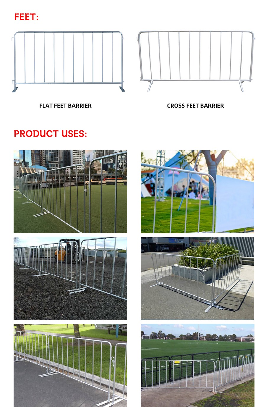 Crowd Control Barriers