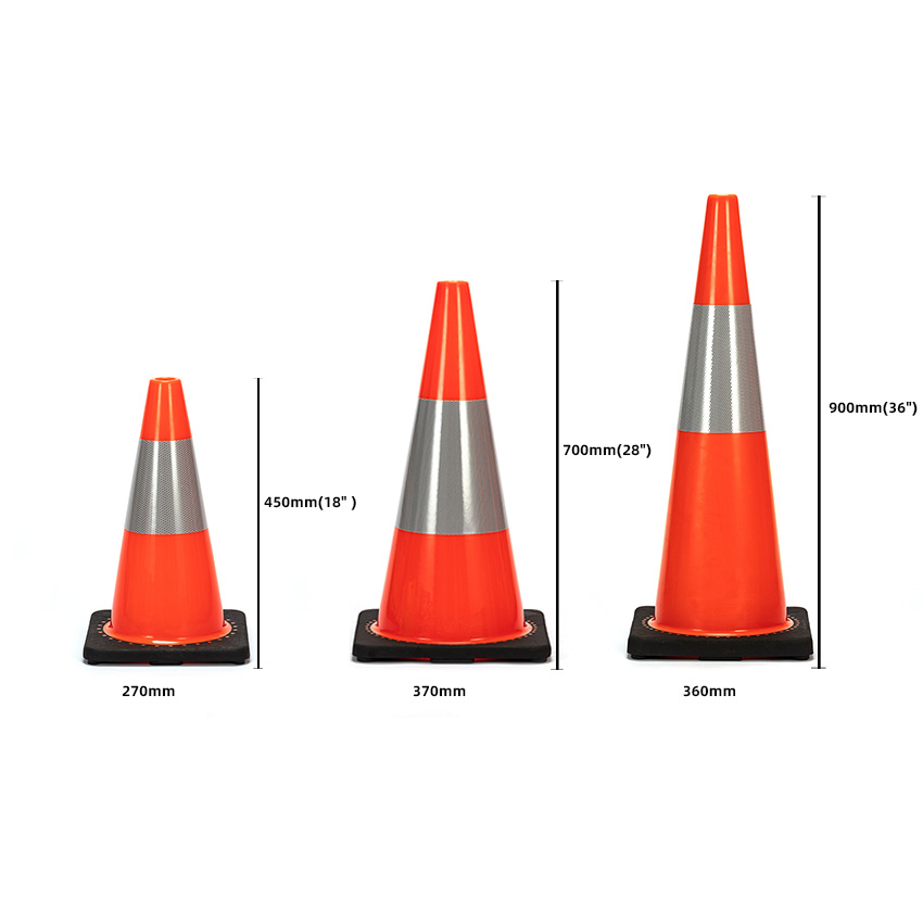 Traffic Warning PVC Safety Cones