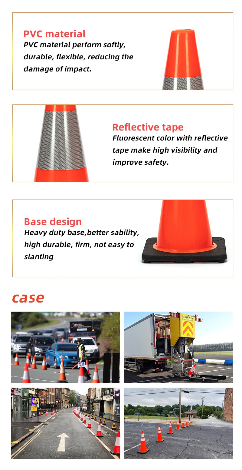 Multi-Use Parking Flexible Traffic Cone