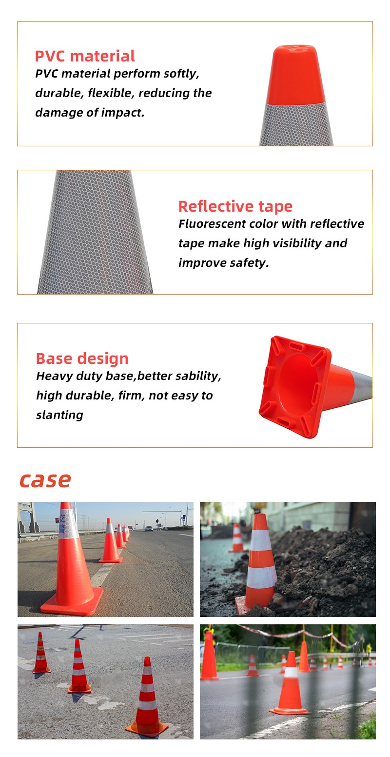 900mm Orange Construction Cones