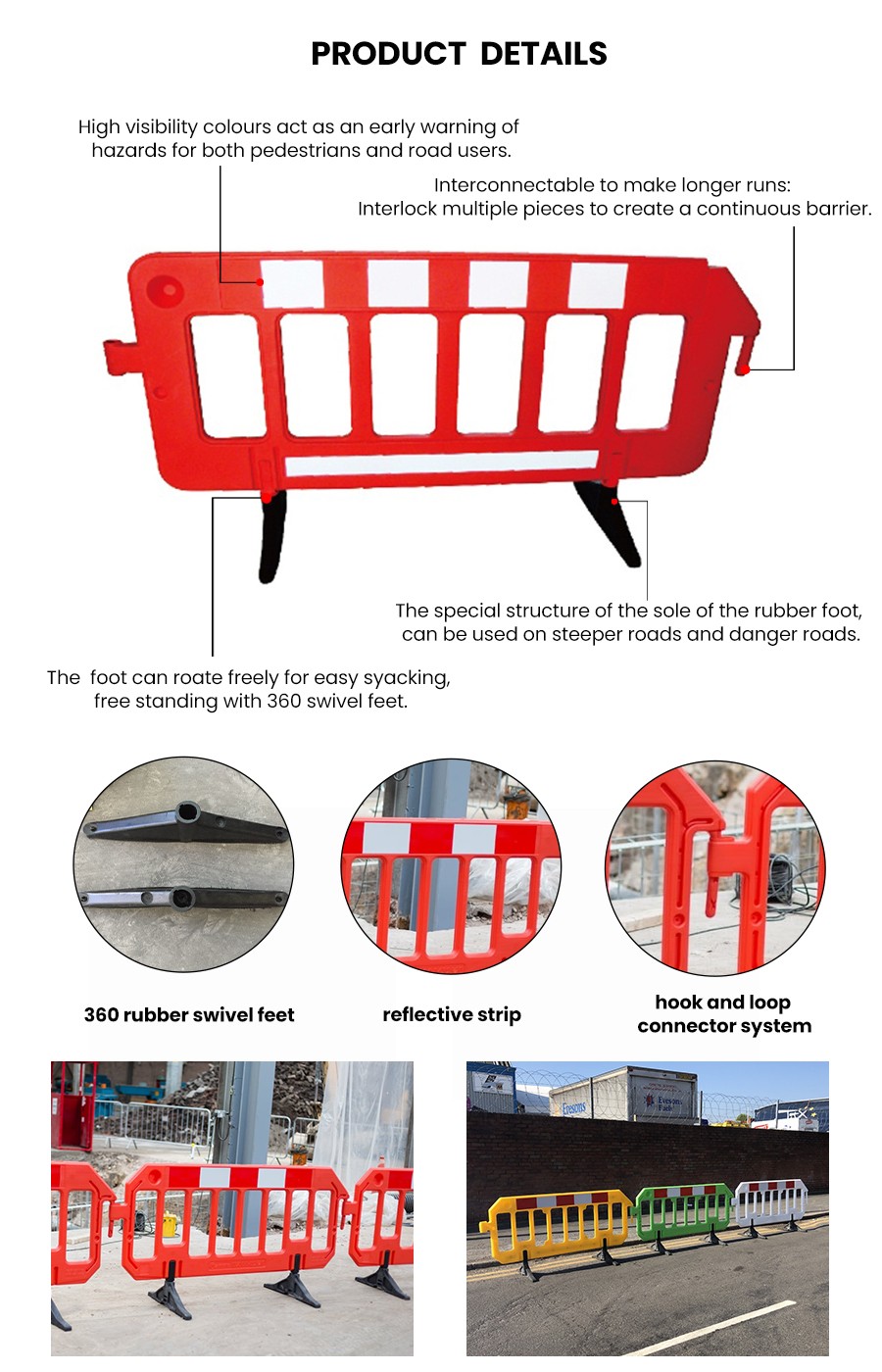 Plastic Crowd Control Barrier