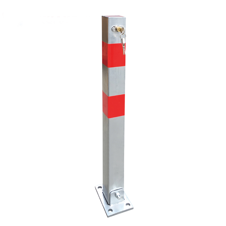 Fold Down Parking Post With Lock Key