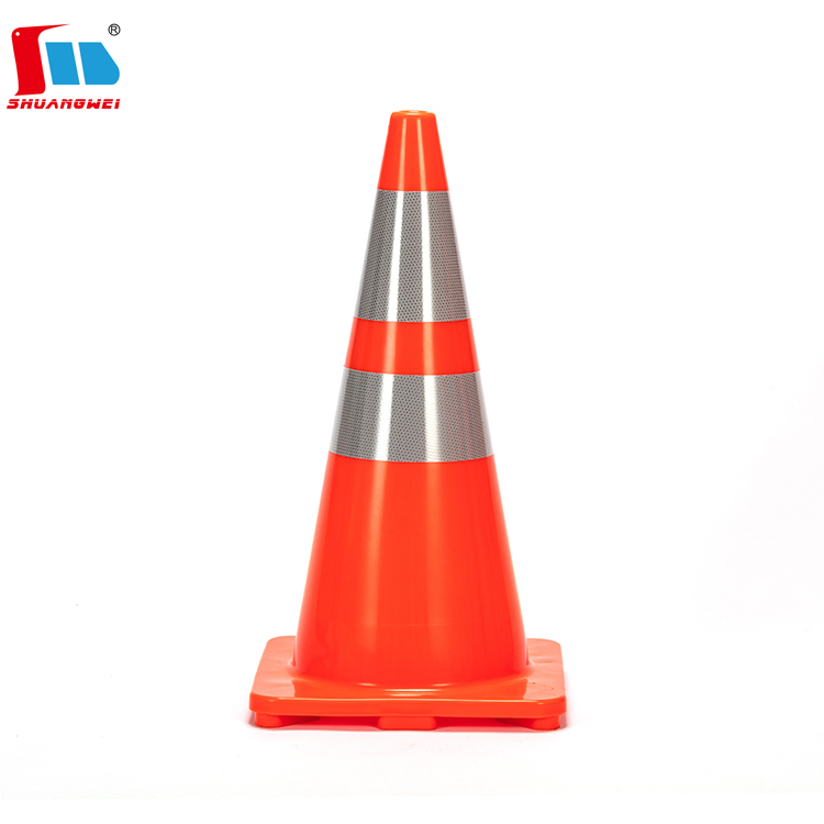 28" PVC Orange Safety Traffic Cones