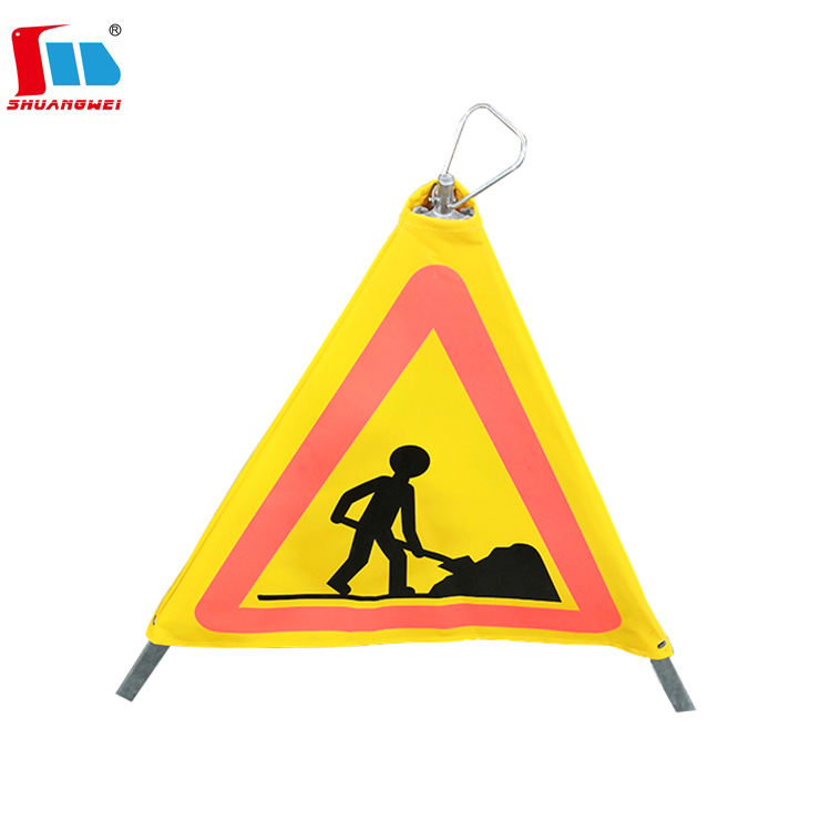 Tripods Triangle Road Safety Warning Sign Stand