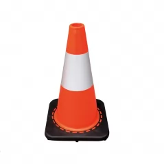 Black Base PVC Traffic Cone