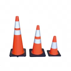 Black Base PVC Traffic Cone