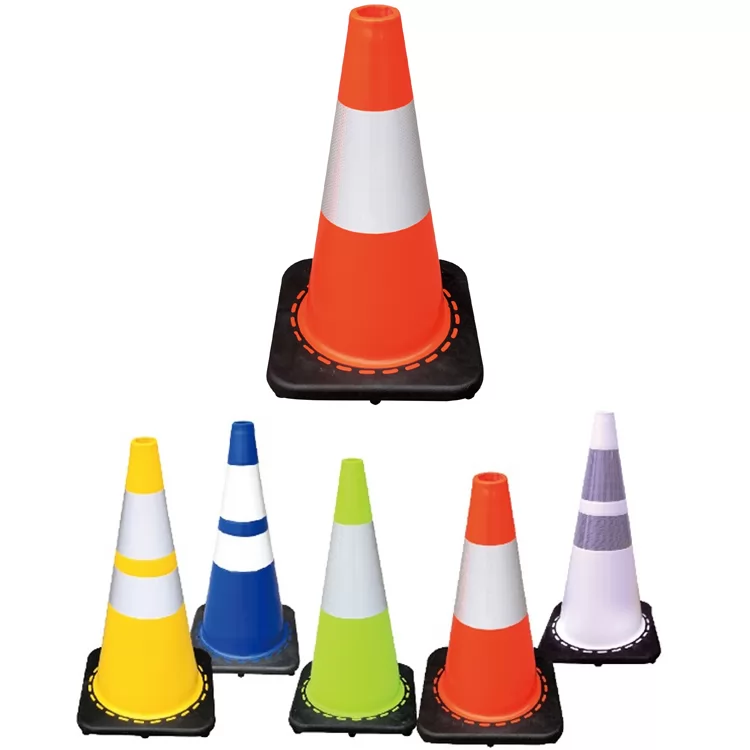 Black Base PVC Traffic Cone