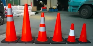 900mm(36") Black Base Road Safety Cones