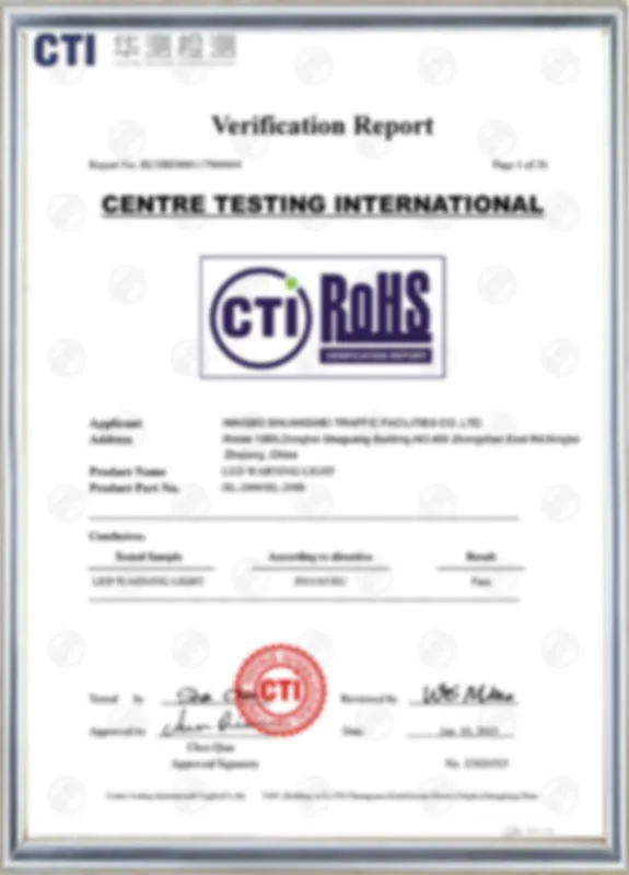 Home RoHS Certificates
